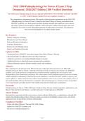 NSG 3280 Exam 2 Pathophysiology for Nurses I 2026-2027 QUESTIONS AND ANSWERS ALREADY GRADED&NewLine;A&plus;&period; 100&percnt; Verified Solutions &vert; Updated Per Latest Guidelines &vert; Graded A&plus;