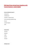 EEG Board Exam Actual Exam Questions with Correct Answers&vert; Latest Update