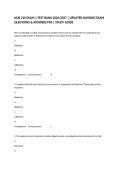 NUR 210 EXAM 1 TEST BANK 2026&sol;2027 &vert; UPDATED NURSING EXAM QUESTIONS & ANSWERS PDF &vert; STUDY GUIDE