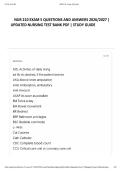   NUR 210 EXAM 5 QUESTIONS AND ANSWERS 2026&sol;2027 &vert; UPDATED NURSING TEST BANK PDF &vert; STUDY GUIDE  