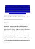 WGU C722 Project Management Objective Assessment OA Final Exam Official Practice Exam Actual Exam 2026&sol;2027 with Detailed Rationales &vert; Complete Exam-Style Questions &vert; Pass Guaranteed &ndash; A&plus; Graded&NewLine;&NewLine;