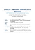 &NewLine;Certified Playground Safety Inspector &lpar;CPSI&rpar; Exam &ndash; National Recreation and Park Association &lpar;NRPA&rpar; Certification &lpar;2026&sol;2027&rpar; Comprehensive Practice Exam with 100 Questions