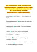 NURS 5334 Antimicrobial Therapy and Drug Resistance &NewLine;Comprehensive Resource To Help You Ace 2026-2027 Exams &NewLine;Includes Frequently Tested Questions With ELABORATED &NewLine;100&percnt; Correct COMPLETE SOLUTIONS &NewLine;Guaranteed Pass First Attempt&excl;&excl; Current Update&excl;&excl; 