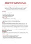 NUR 204 Leadership and Management Exam 3 2026-2027 QUESTIONS AND ANSWERS ALREADY GRADED&NewLine;A&plus;&period; 100&percnt; Verified Solutions &vert; Updated Per Latest Guidelines &vert; Graded A&plus;