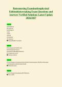 Bates nursing Examination physical&NewLine;Edition history taking Exam Questions and&NewLine;Answers Verified Solutions Latest Update&NewLine;2026&sol;2027