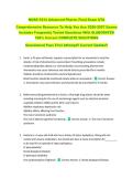 NURS 5334 Advanced Pharm&colon; Final Exam UTA &NewLine;Comprehensive Resource To Help You Ace 2026-2027 Exams &NewLine;Includes Frequently Tested Questions With ELABORATED &NewLine;100&percnt; Correct COMPLETE SOLUTIONS &NewLine;Guaranteed Pass First Attempt&excl;&excl; Current Update&excl;&excl;