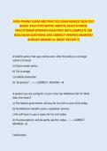 APEA PMHNP EXAM AND PRACTICE EXAM NEWEST 2026 TEST BANK