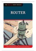 Router &lpar;Missing Shop Manual&rpar; Complete Study Guide  Router Tool Setup&comma; Safety&comma; Maintenance & Woodworking Techniques