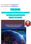&NewLine; &NewLine;&NewLine;Operations and Supply Chain Management&comma; 17th Edition &Tab; by F&period; Robert Jacobs and Richard Chase&NewLine;