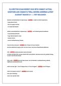 FLS Written exam neWeSt 2026 WitH COrreCt aCtUaL&NewLine;QUeStiOnS anD COrreCtLY WeLL DeFineD anSWerS LateSt&NewLine;aLreaDY GraDeD a&plus; &vert;&vert; JUSt reLeaSeD&period; 