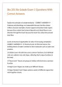Bio 201 Rio Salado Exam 1 Questions With Correct Answers