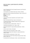 BUS 321 EXAM 1 QUESTIONS WITH VERIFIED ANSWERS