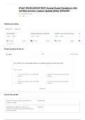 HVAC EXCELLENCE TEST &lpar;Actual Exam&rpar; Questions with verified Answers &lpar;Latest Update 2026&rpar; UPDATE&excl;&excl;