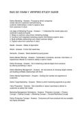 BUS 321 EXAM 1 VERIFIED STUDY GUIDE