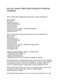 BUS 321 EXAM 2 PREP QUESTIONS WITH VERIFIED ANSWERS