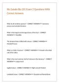 Rio Salado Bio 201 Exam 2 Questions With Correct Answers