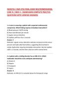NUR2755 &sol; NUR 2755 FINAL EXAM MULTIDIMENSIONAL CARE IV &sol; MDC 4 &ndash; RASMUSSEN COMPLETE PRACTICE QUESTIONS WITH VERIFIED ANSWERS