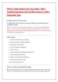 PHTLS 10th Edition Post Test &lpar;2026 &sol; 2027&rpar; Updated Questions and Verified Answers&comma; 100&percnt; Guarantee Pass
