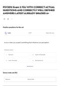 PSY2012 Exam 2 FSU WITH CORRECT ACTUAL QUESTIONS AND CORRECTLY WELL DEFINED ANSWERS LATEST ALREADY GRADED A&plus; 