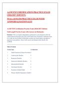 AANP FNP Certification Practice Exam &lpar;2026&sol;2027 Edition&rpar;&NewLine;Full-Length Practice Exam with Answers & Rationales&NewLine;