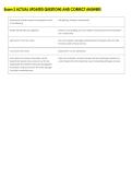 Exam 3 ACTUAL UPDATED QUESTIONS AND CORRECT ANSWERS 