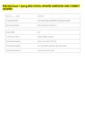 PNB 2265 Exam 1 Spring 2025 ACTUAL UPDATED QUESTIONS AND CORRECT &NewLine;ANSWERS 
