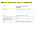 PNB 2265 Exam 2 ACTUAL UPDATED QUESTIONS AND CORRECT ANSWERS 
