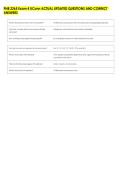 PNB 2265 Exam 4 UConn ACTUAL UPDATED QUESTIONS AND CORRECT &NewLine;ANSWERS 