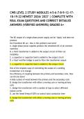 CWB LEVEL 2 STUDY MODULES 4-5-6-7-8-9-12-17-18-19-22 NEWEST 2026&sol; 2027 &vert; COMPLETE WITH REAL EXAM QUESTIONS AND CORRECT DETAILED ANSWERS &lpar;VERIFIED ANSWERS&rpar; GRADED A&plus;