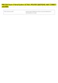 PNB 2265 Exam 4 Renal System ACTUAL UPDATED QUESTIONS AND CORRECT &NewLine;ANSWERS 