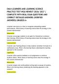 D664 LEARNERS AND LEARNING SCIENCE PRACTICE TEST WGU NEWEST 2026&sol; 2027 &vert; COMPLETE WITH REAL EXAM QUESTIONS AND CORRECT DETAILED ANSWERS &lpar;VERIFIED ANSWERS&rpar; GRADED A&plus;