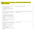 PNB 2265 Exam 4- Quiz Questions ACTUAL UPDATED QUESTIONS AND &NewLine;CORRECT ANSWERS 