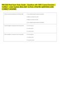 PNB 2265 Final Exam Study Guide &vert; Questions with 100&percnt; Correct Answers &vert; &NewLine;Verified &vert; Latest Update 2026&sol;2027 ACTUAL UPDATED QUESTIONS AND &NewLine;CORRECT ANSWERS 