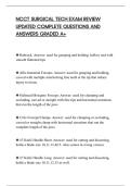 NCCT SURGICAL TECH EXAM REVIEW&NewLine;UPDATED COMPLETE QUESTIONS AND&NewLine;ANSWERS GRADED A&plus;