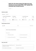 EGOM New Hire Ramp Training Test 2026 Actual with Questions & Answers &lpar;Latest 2026 &sol; 2027 Update&rpar; 100&percnt; Guarantee Pass &lpar;Verified Answers&rpar;