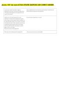 physics 1401 lab exam ACTUAL UPDATED QUESTIONS AND CORRECT ANSWERS 