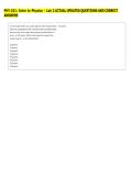 PHY 101&colon; Intro to Physics - Lab 2 ACTUAL UPDATED QUESTIONS AND CORRECT &NewLine;ANSWERS 