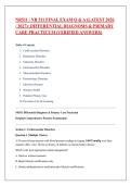 NR511 &sol; NR 511 Final Exam Q & A &lpar;Latest 2026 &sol; 2027&rpar;&colon; Differential Diagnosis & Primary Care Practicum &lpar;Verified Answers&rpar;