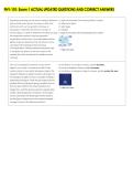 PHY-101&colon; Exam 1 ACTUAL UPDATED QUESTIONS AND CORRECT ANSWERS 