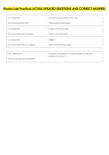 Physics Lab Practical ACTUAL UPDATED QUESTIONS AND CORRECT ANSWERS 