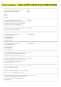 Physics II Lab Exam 1 ACTUAL UPDATED QUESTIONS AND CORRECT ANSWERS 