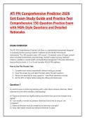 ATI PN Comprehensive Predictor 2026 &NewLine;Exit Exam Study Guide and Practice Test &NewLine;Comprehensive 150-Question Practice Exam &NewLine;with NGN-Style Questions and Detailed &NewLine;Rationales