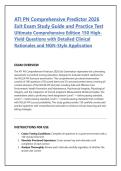 ATI PN Comprehensive Predictor 2026 &NewLine;Exit Exam Study Guide and Practice Test &NewLine;Ultimate Comprehensive Edition 150 High&NewLine;Yield Questions with Detailed Clinical &NewLine;Rationales and NGN-Style Application 
