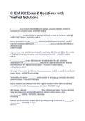 CHEM 232 Exam 2 Questions with Verified Solutions