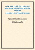 CGFM EXAM 1 2026&sol;2027 &vert; COMPLETE STUDY GUIDE&comma; PRACTICE QUESTIONS AND ANSWERS