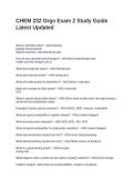 CHEM 232 Orgo Exam 2 Study Guide Latest Updated