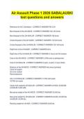 Air Assault Phase 1 &lpar;2026&rpar; Sabalauski &ndash; Test Questions and Answers