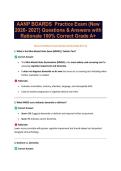 AANP BOARDS  Practice Exam &lpar;New 2026- 2027&rpar; Questions & Answers with Rationale 100&percnt; Correct Grade A&plus;