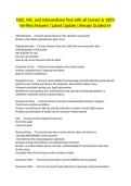 NOC&comma; NIC&comma; and Interventions Test with all Correct & 100&percnt; Verified Answers &vert;Latest Update &vert;Already Graded A&plus;