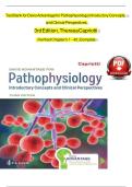 TEST BANK FOR Davis Advantage for Pathophysiology&colon; Introductory Concepts and Clinical Perspectives Third Edition by Theresa Capriotti ISBN&colon; 978-1719648592 COMPLETE GUIDE ALL CHAPTERS COVERED 100&percnt; VERIFIED A&plus; GRADE ASSURED&excl;&excl;&excl;&excl;&excl;NEW LATEST UPLOAD&excl;&excl;&excl;&excl;&excl;&excl;&NewLine;